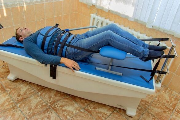 Vleka hrbtenice za osteohondrozo
